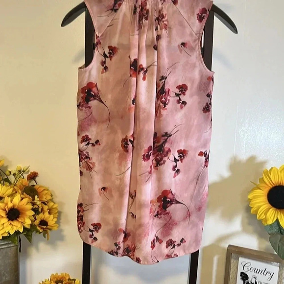 Simply Vera Wang women’s size extra small sleeveless pink tunic blouse - Picture 4 of 4